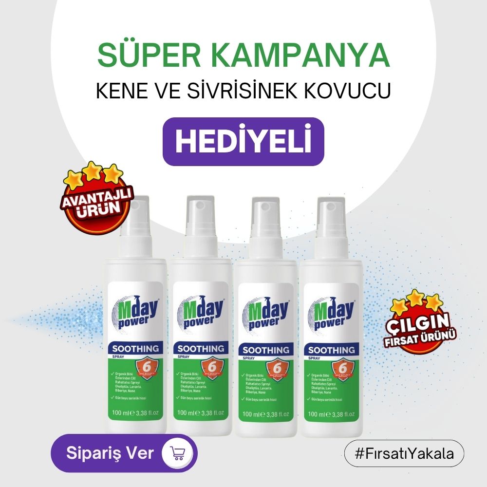 Mday Kene ve Sivrisinek Kovucu Sprey Kampanyası Hediye fırsatı. Kapıda ödeme.